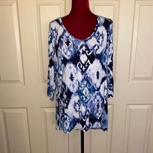 Willi Smith Flowy Tunic Top